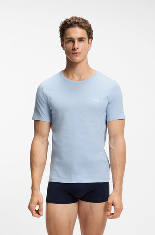 Pack de 3 Camisetas BOSS de Algodón con Logo Bordado Multicolor