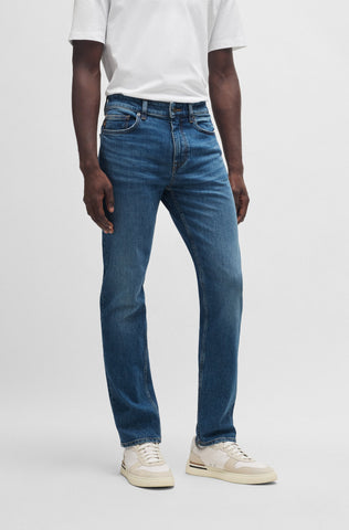 Jeans Boss Delaware slim fit en denim azul elástico y cómodo
