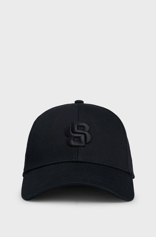 Gorra BOSS en Algodón con Logo doble B Bordado