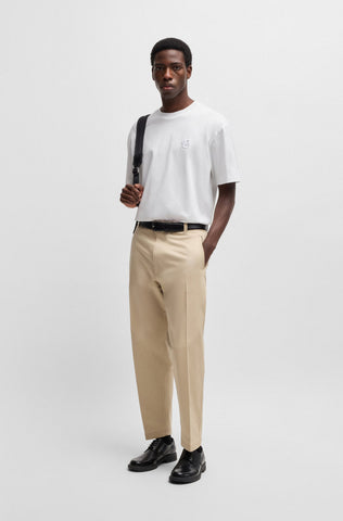 T-Shirt Boss de algodón mercerizado con monograma Doble B Relaxed fit