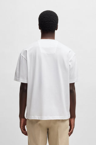 T-Shirt Boss de algodón mercerizado con monograma Doble B Relaxed fit