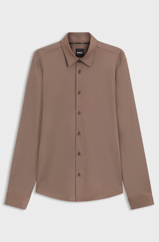 Camisa BOSS Performance Slim Fit en Tejido elástico