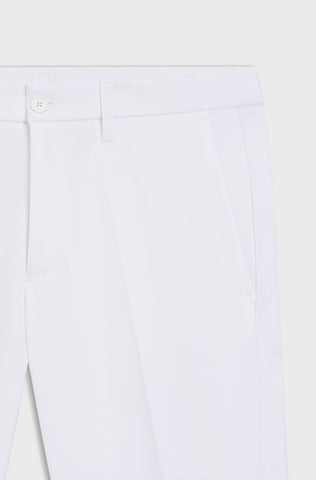Pantalón BOSS Slim Fit Commuter en Tejido Técnico Stretch - Blanco