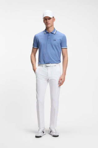 Pantalón BOSS Slim Fit Commuter en Tejido Técnico Stretch - Blanco