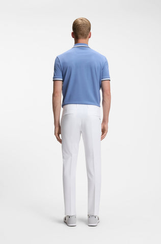 Pantalón BOSS Slim Fit Commuter en Tejido Técnico Stretch - Blanco