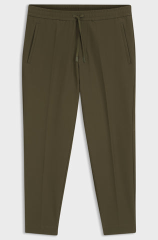 Pantalón BOSS T-Flex Tapered Fit en Tejido Técnico Stretch - Verde Oscuro