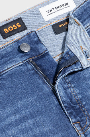 Jeans Boss Delaware slim fit en denim azul suave
