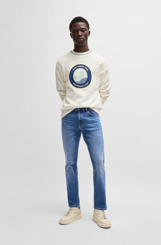 Jeans Boss Delaware slim fit en denim azul suave