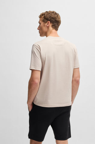 Suéter BOSS Regular Fit con diseño de logotipo de línea fina
