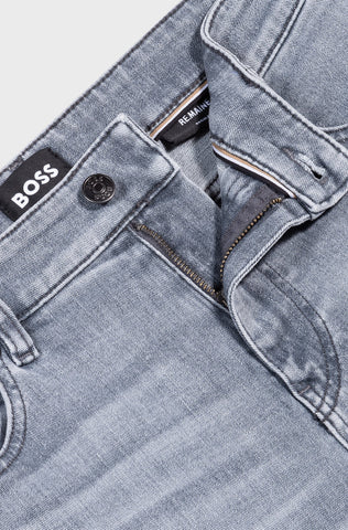 Jeans Boss Regular Fit Maine en denim italiano gris