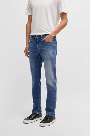 Jeans Boss Delaware slim fit en denim azul elástico y cómodo