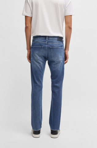 Jeans Boss Delaware slim fit en denim azul elástico y cómodo