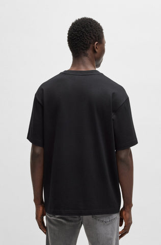 T-Shirt BOSS Relaxed fit de algodón con estampado de medusas