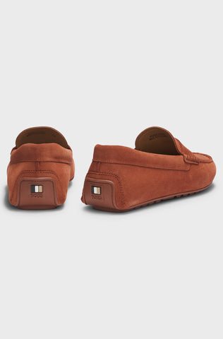 Mocasines BOSS con ribete de monedas - Marrón
