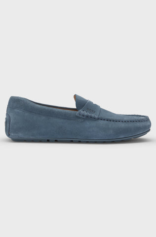 Mocasines BOSS con ribete de monedas - Azul