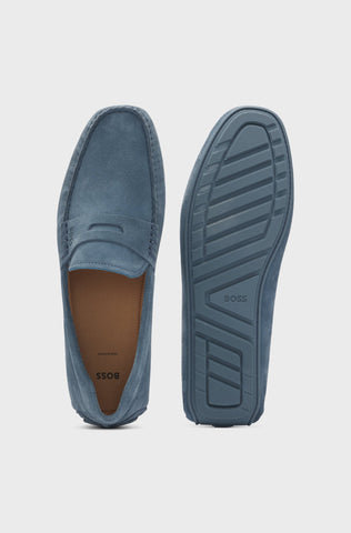 Mocasines BOSS con ribete de monedas - Azul