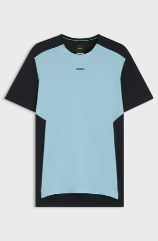 T-Shirt BOSS Dry fit elástico con detalles reflectantes decorativos Slim fit