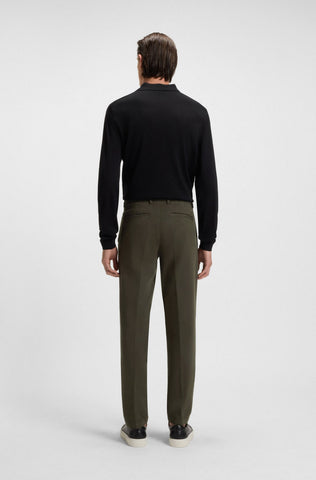 Pantalón BOSS EN TEJIDO DE GABARDINA DE ALGODÓN ELÁSTICO