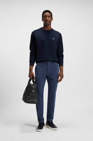 Pantalón BOSS EN TEJIDO DE GABARDINA DE ALGODÓN ELÁSTICO slim Fit