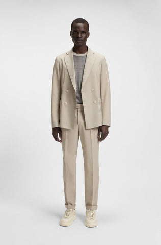 T-Shirt BOSS regular fit de algodón Mercerizado con estampado de cuadros