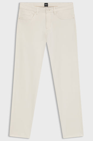 Pantalón BOSS Delaware Casual Slim Fit en tejido de gabardina de algodón elástico