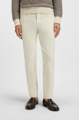 Pantalón BOSS Delaware Casual Slim Fit en tejido de gabardina de algodón elástico