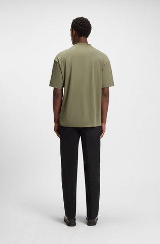 T-Shirt BOSS de algodón mercerizado con monograma Doble B Oversize Fit