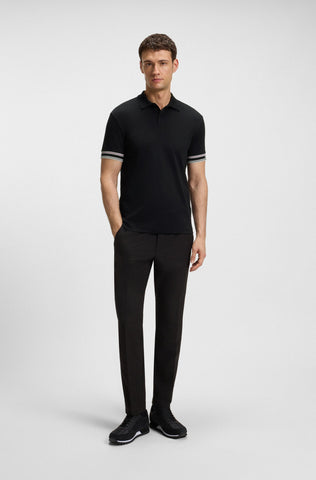 Polo BOSS Slim fit en Algodón con Mangas de rayas