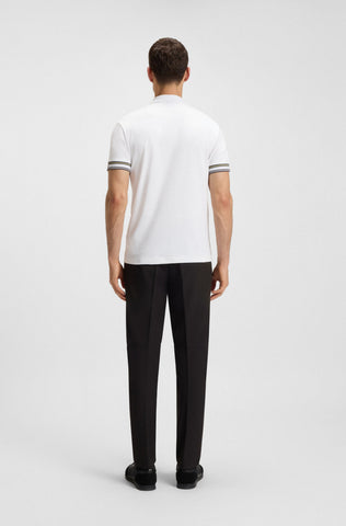 Polo BOSS Slim fit en Algodón con Mangas de rayas