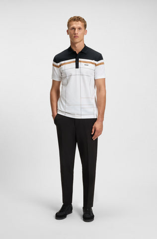 Polo BOSS Slim fit Active slim Dry fit quick-dry algodón con stretch