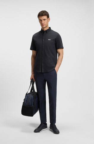 Camisa BOSS manga corta regular fit de algodón Dinamico)