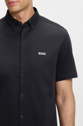 Camisa BOSS manga corta regular fit de algodón Dinamico)
