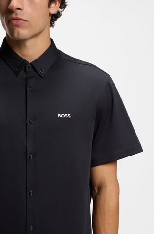 Camisa BOSS manga corta regular fit de algodón Dinamico