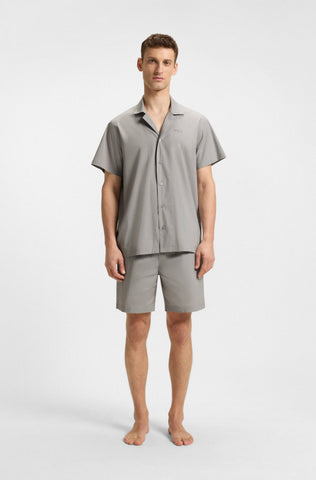 Set Pijama BOSS Camisa + Pantalón Corto Poplin con Stretch en caja de regalo