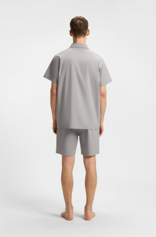 Set Pijama BOSS Camisa + Pantalón Corto Poplin con Stretch en caja de regalo