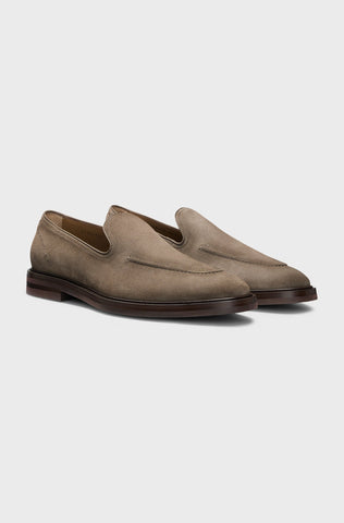Mocasines BOSS en Suede con Ribete en Piel