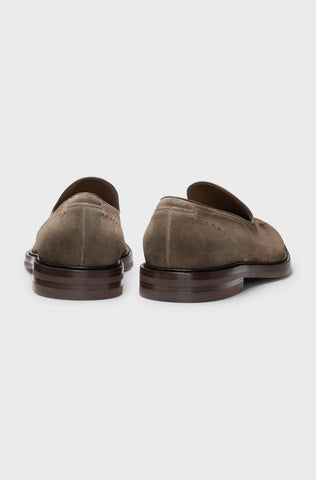 Mocasines BOSS en Suede con Ribete en Piel