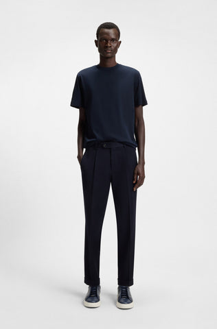 Tenis BOSS en piel Gary con talón en suede