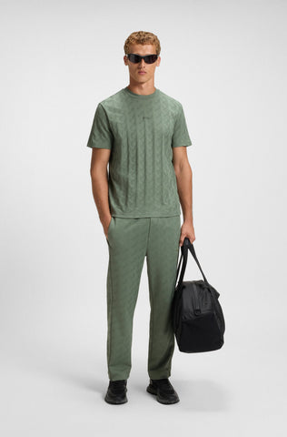 T-Shirt BOSS Relaxed Fit en Jacquard