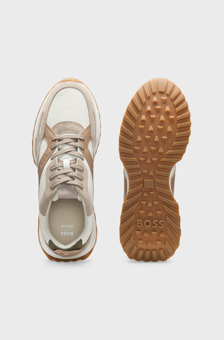 Tenis BOSS Trainers Jonah Suede tumbled leather