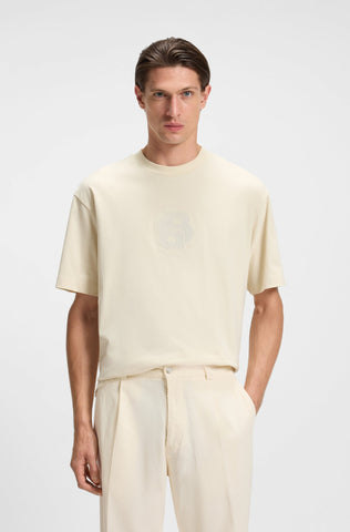 T-Shirt BOSS Regular fit de algodón Mercerizado