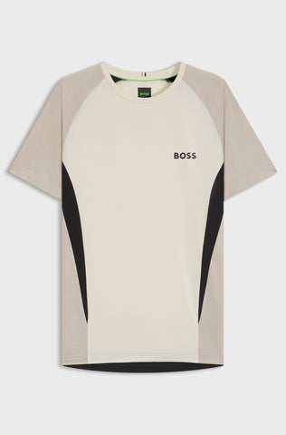 T-Shirt BOSS Mesh Jersey Slim Dry Fit Transpirable con Stretch