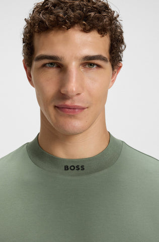 T-Shirt BOSS Relaxed-fit con Logo en el Cuello