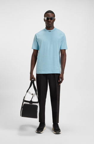 T-Shirt BOSS Relaxed-fit con Logo en el Cuello