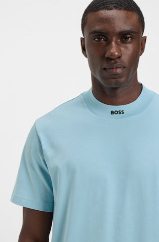 T-Shirt BOSS Relaxed-fit con Logo en el Cuello