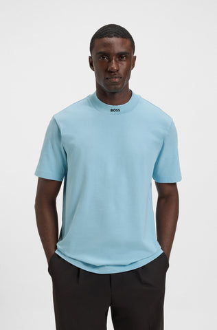 T-Shirt BOSS Relaxed-fit con Logo en el Cuello