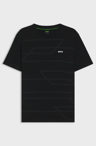 T-Shirt BOSS Regular fit Melange Print