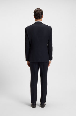 Traje BOSS Dos Piezas de Vestir Regular fit Micro Estampado con stretch