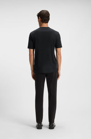 Camiseta BOSS H-Thompson 656 Hombre en Algodón Mercerizado - Negro