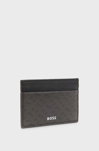 Tarjetero BOSS en piel sintética Con Monograma